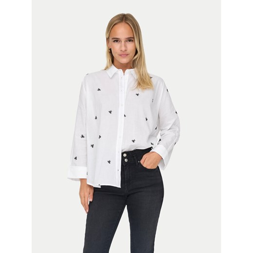 ONLY Koszula 15283743 Biały Box Fit ze sklepu MODIVO w kategorii Koszule damskie - zdjęcie 184950141