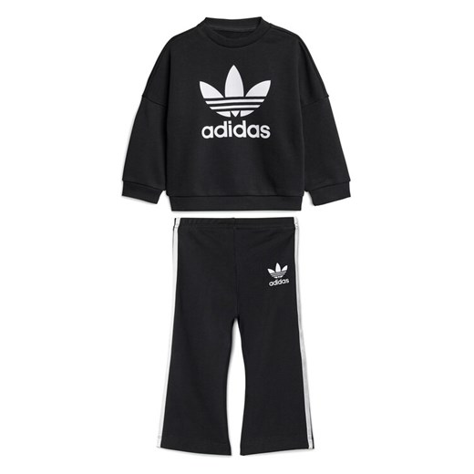 adidas Komplet bluza i legginsy JC7867 Czarny Flared Fit ze sklepu MODIVO w kategorii Komplety niemowlęce - zdjęcie 184950181