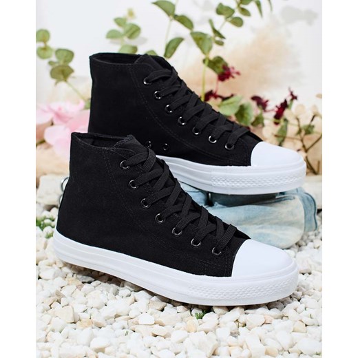 Royalfashion Wysokie trampki damskie Hirria ze sklepu royalfashion.pl w kategorii Trampki damskie - zdjęcie 184952703