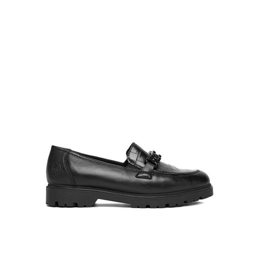 Loafersy Rieker 45561-01 Czarny ze sklepu eobuwie.pl w kategorii Buty sportowe damskie - zdjęcie 184952931