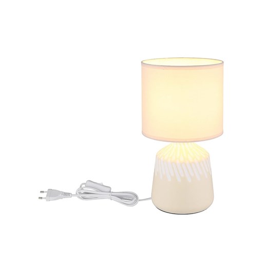 Globo lighting Lampa stołowa &quot;Rela&quot; w kolorze kremowym - wys. 31,5 x Ø 17,5 cm ze sklepu Limango Polska w kategorii Oświetlenie - zdjęcie 184955433