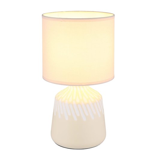 Globo lighting Lampa stołowa &quot;Rela&quot; w kolorze kremowym - wys. 31,5 x Ø Globo Lighting onesize Limango Polska okazja