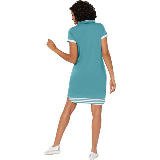 WITT WEIDEN Sukienka dresowa w kolorze turkusowo-białym Witt Weiden 38 wyprzedaż Limango Polska