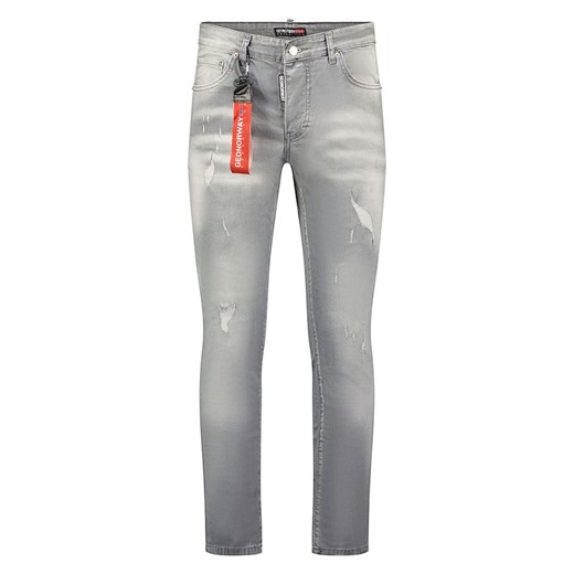Geographical Norway Dżinsy - Slim fit - w kolorze szarym ze sklepu Limango Polska w kategorii Jeansy męskie - zdjęcie 184955833