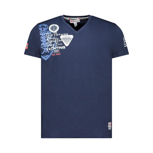 Geographical Norway Koszulka &quot;Jademora&quot; w kolorze granatowym ze sklepu Limango Polska w kategorii T-shirty męskie - zdjęcie 184955841
