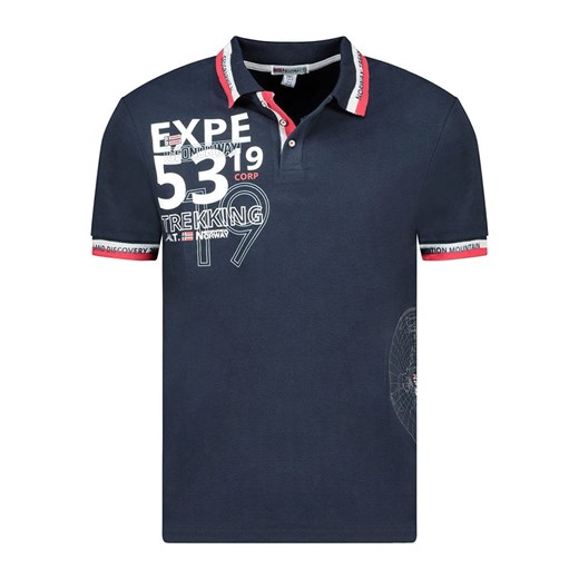 Geographical Norway Koszulka polo &quot;Krug&quot; w kolorze granatowym ze sklepu Limango Polska w kategorii T-shirty męskie - zdjęcie 184955891