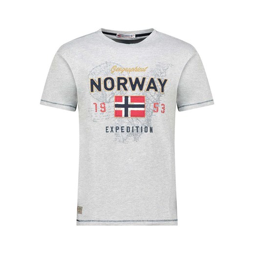 Geographical Norway Koszulka &quot;Juitre&quot; w kolorze szarym ze sklepu Limango Polska w kategorii T-shirty męskie - zdjęcie 184955951