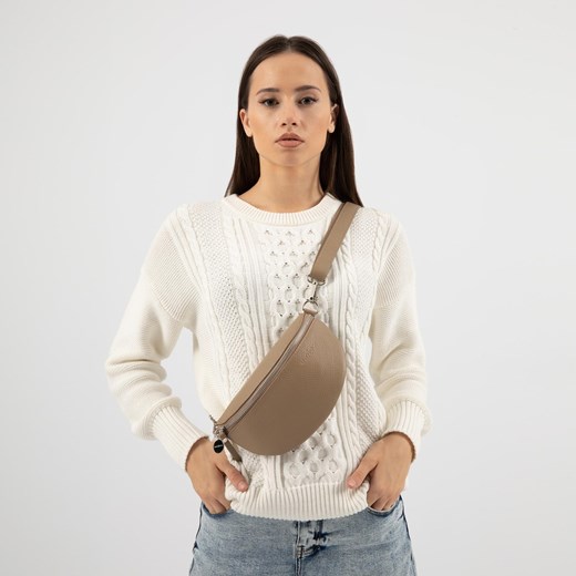 Wojas Beżowa Nerka Damska Z Naturalnej Skóry Licowej ze sklepu Wojas w kategorii Nerki - zdjęcie 184956093