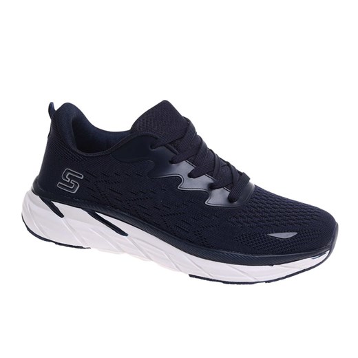 Granatowe męskie buty sportowe /C1-1 18009 GF483/ ze sklepu Pantofelek24.pl w kategorii Buty sportowe męskie - zdjęcie 184956994