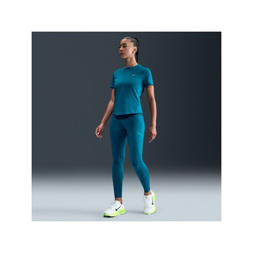 Damskie legginsy 7/8 do biegania z wysokim stanem i kieszeniami Nike Swift - Niebieski ze sklepu Nike poland w kategorii Spodnie damskie - zdjęcie 184957141