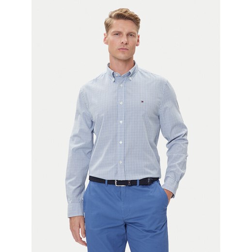 Tommy Hilfiger Koszula MW0MW39459 Niebieski Regular Fit ze sklepu MODIVO w kategorii Koszule męskie - zdjęcie 184957580