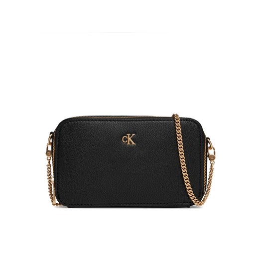 Calvin Klein Jeans Torebka Minimal Mono Camera Bag LV04K1086G Czarny ze sklepu MODIVO w kategorii Kopertówki - zdjęcie 184957582