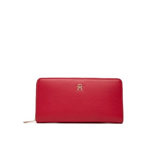 Tommy Hilfiger Duży Portfel Damski Th Icon Lrg Za AW0AW17744 Czerwony ze sklepu MODIVO w kategorii Portfele damskie - zdjęcie 184957583