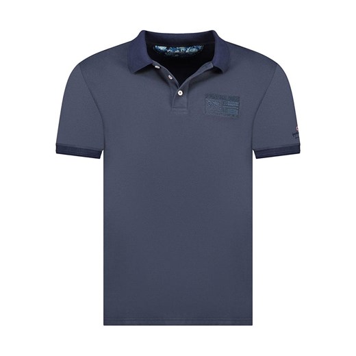 Geographical Norway Koszulka polo &quot;Slub&quot; w kolorze granatowym ze sklepu Limango Polska w kategorii T-shirty męskie - zdjęcie 184959073