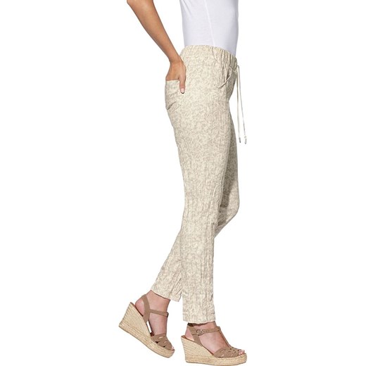 Heine Spodnie w kolorze beżowo-antracytowym Heine 38 okazja Limango Polska