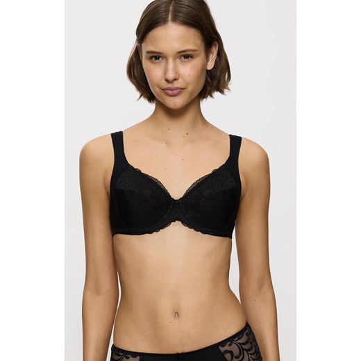 Triumph biustonosz miękki Modern Lace+Cotton W02 10213069-0004, Kolor czarny, Rozmiar 75C, Triumph ze sklepu Intymna w kategorii Biustonosze - zdjęcie 184959251
