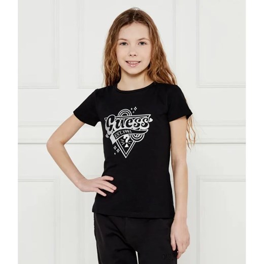Guess T-shirt | Regular Fit ze sklepu Gomez Fashion Store w kategorii Bluzki dziewczęce - zdjęcie 184959694