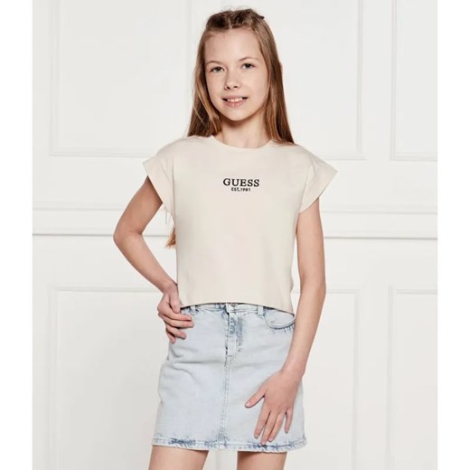 Guess T-shirt | Regular Fit ze sklepu Gomez Fashion Store w kategorii Bluzki dziewczęce - zdjęcie 184959763