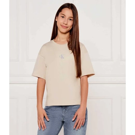 Calvin Klein Jeans T-shirt | Relaxed fit ze sklepu Gomez Fashion Store w kategorii Bluzki dziewczęce - zdjęcie 184959774