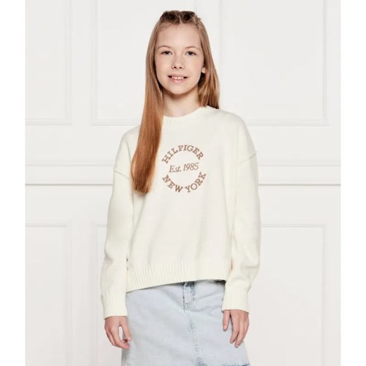 Tommy Hilfiger Sweter | Regular Fit ze sklepu Gomez Fashion Store w kategorii Swetry dziewczęce - zdjęcie 184959863