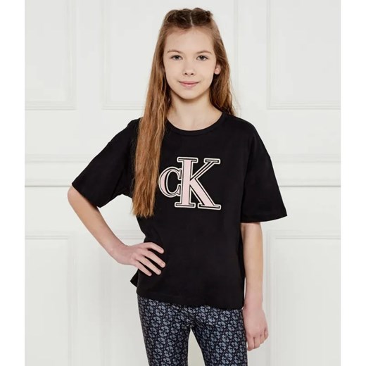 Calvin Klein Jeans T-shirt | Loose fit ze sklepu Gomez Fashion Store w kategorii Bluzki dziewczęce - zdjęcie 184959864