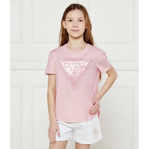 Guess T-shirt | Regular Fit ze sklepu Gomez Fashion Store w kategorii Bluzki dziewczęce - zdjęcie 184959893