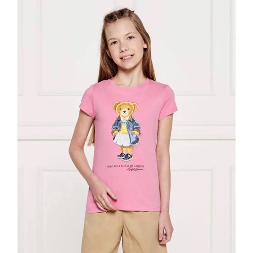 POLO RALPH LAUREN T-shirt | Regular Fit ze sklepu Gomez Fashion Store w kategorii Bluzki dziewczęce - zdjęcie 184959913