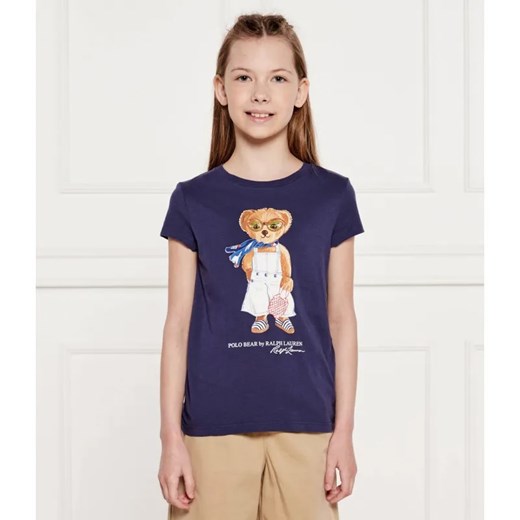POLO RALPH LAUREN T-shirt | Regular Fit ze sklepu Gomez Fashion Store w kategorii Bluzki dziewczęce - zdjęcie 184959933