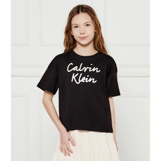 Calvin Klein Jeans T-shirt | Relaxed fit ze sklepu Gomez Fashion Store w kategorii Bluzki dziewczęce - zdjęcie 184959950