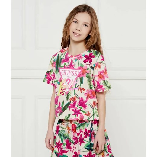 Guess T-shirt | Regular Fit ze sklepu Gomez Fashion Store w kategorii Bluzki dziewczęce - zdjęcie 184959970