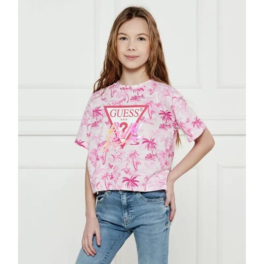 Guess T-shirt | Regular Fit ze sklepu Gomez Fashion Store w kategorii Bluzki dziewczęce - zdjęcie 184959973