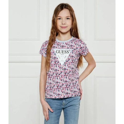 Guess T-shirt | Regular Fit ze sklepu Gomez Fashion Store w kategorii Bluzki dziewczęce - zdjęcie 184960012