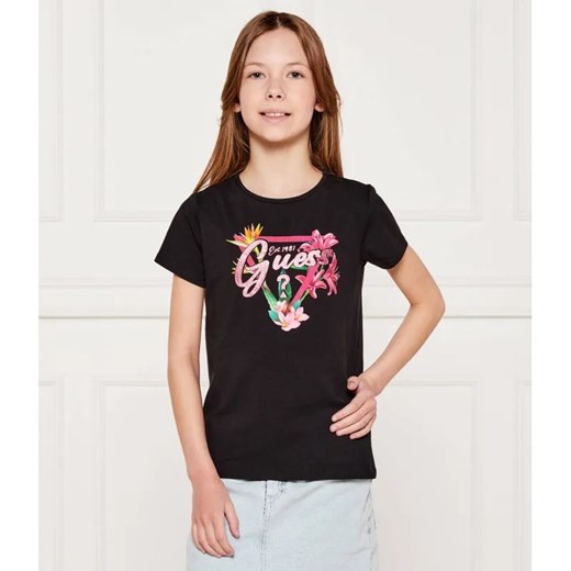 Guess T-shirt | Regular Fit ze sklepu Gomez Fashion Store w kategorii Bluzki dziewczęce - zdjęcie 184960013