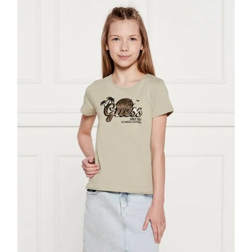 Guess T-shirt | Regular Fit ze sklepu Gomez Fashion Store w kategorii Bluzki dziewczęce - zdjęcie 184960021