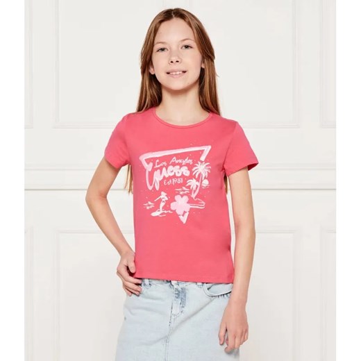 Guess T-shirt | Regular Fit ze sklepu Gomez Fashion Store w kategorii Bluzki dziewczęce - zdjęcie 184960044