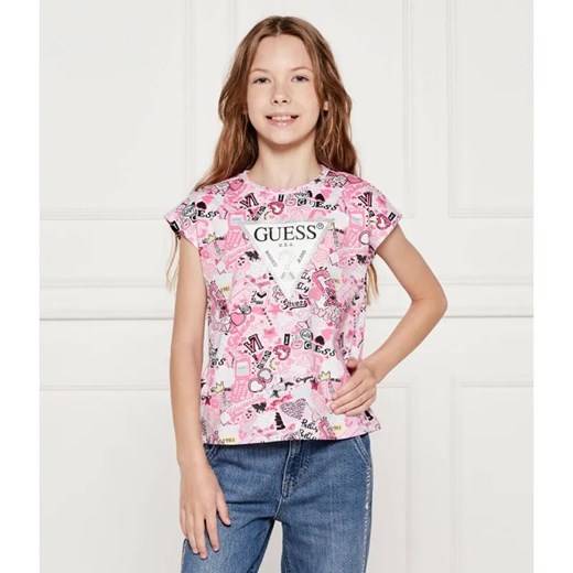 Guess T-shirt | Regular Fit ze sklepu Gomez Fashion Store w kategorii Bluzki dziewczęce - zdjęcie 184960050