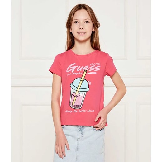 Guess T-shirt | Regular Fit ze sklepu Gomez Fashion Store w kategorii Bluzki dziewczęce - zdjęcie 184960051