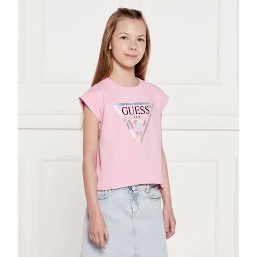 Guess T-shirt | Regular Fit ze sklepu Gomez Fashion Store w kategorii Bluzki dziewczęce - zdjęcie 184960133