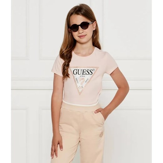 Guess T-shirt | Regular Fit ze sklepu Gomez Fashion Store w kategorii Bluzki dziewczęce - zdjęcie 184960140