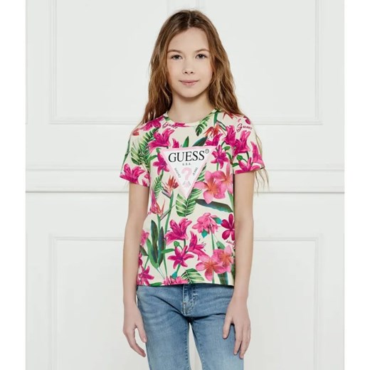 Guess T-shirt | Regular Fit ze sklepu Gomez Fashion Store w kategorii Bluzki dziewczęce - zdjęcie 184960163