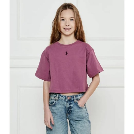 POLO RALPH LAUREN T-shirt | Cropped Fit ze sklepu Gomez Fashion Store w kategorii Bluzki dziewczęce - zdjęcie 184960172