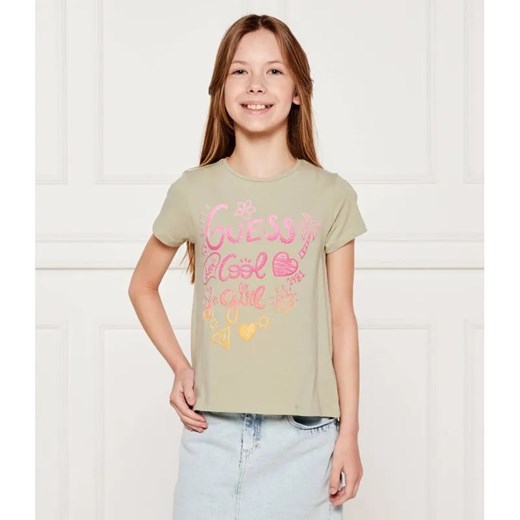 Guess T-shirt | Regular Fit ze sklepu Gomez Fashion Store w kategorii Bluzki dziewczęce - zdjęcie 184960173