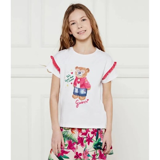 Guess T-shirt | Regular Fit ze sklepu Gomez Fashion Store w kategorii Bluzki dziewczęce - zdjęcie 184960310