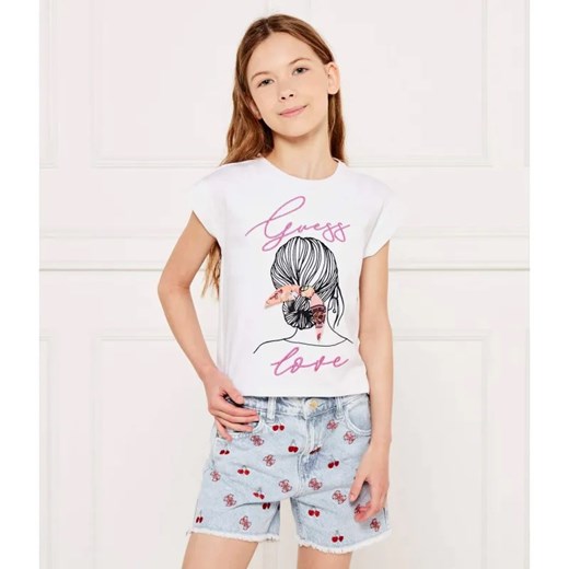 Guess T-shirt | Regular Fit ze sklepu Gomez Fashion Store w kategorii Bluzki dziewczęce - zdjęcie 184960320