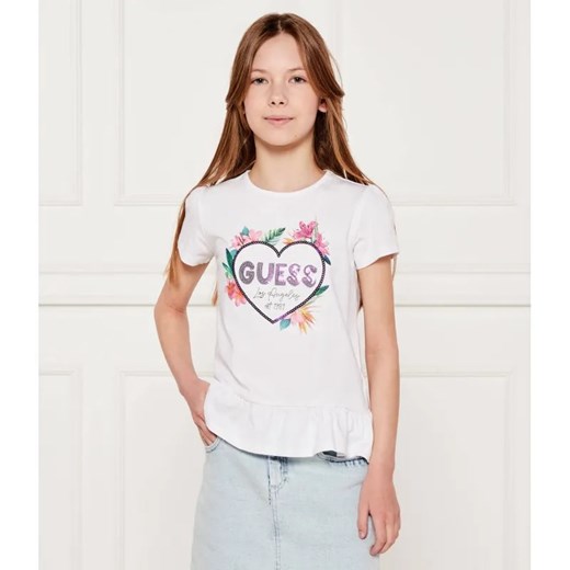 Guess T-shirt | Regular Fit ze sklepu Gomez Fashion Store w kategorii Bluzki dziewczęce - zdjęcie 184960360