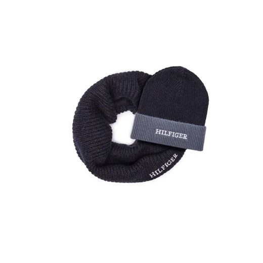 Tommy Hilfiger Komin + czapka | z dodatkiem wełny ze sklepu Gomez Fashion Store w kategorii Czapki dziecięce - zdjęcie 184960784