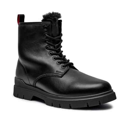 HUGO Skórzane buty wysokie RYAN ze sklepu Gomez Fashion Store w kategorii Buty zimowe męskie - zdjęcie 184960993