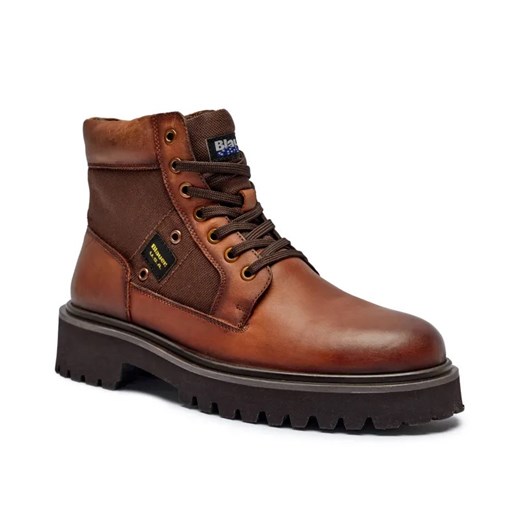 BLAUER Skórzane trapery BUXTON03 ze sklepu Gomez Fashion Store w kategorii Buty trekkingowe męskie - zdjęcie 184961013