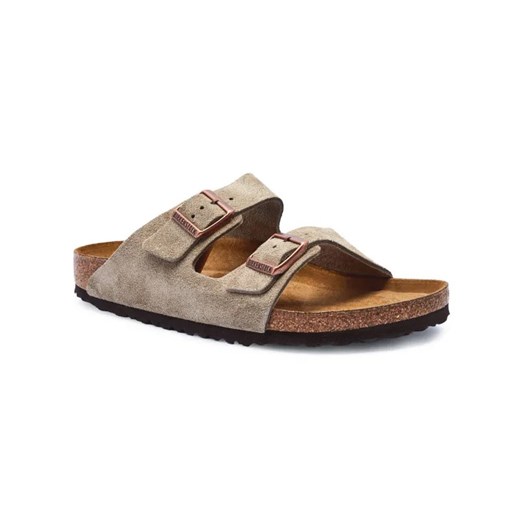 Birkenstock Skórzane klapki Arizona | narrow fit soft footbed ze sklepu Gomez Fashion Store w kategorii Klapki męskie - zdjęcie 184961024