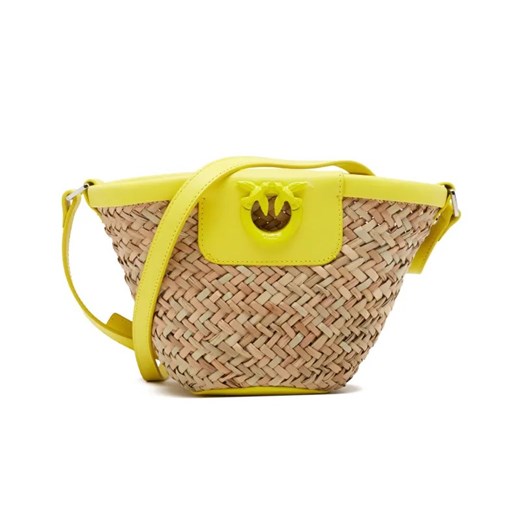 Pinko Torba plażowa .LOVE SUMMER BUCKET RAFIA | z dodatkiem skóry ze sklepu Gomez Fashion Store w kategorii Torby letnie - zdjęcie 184961183
